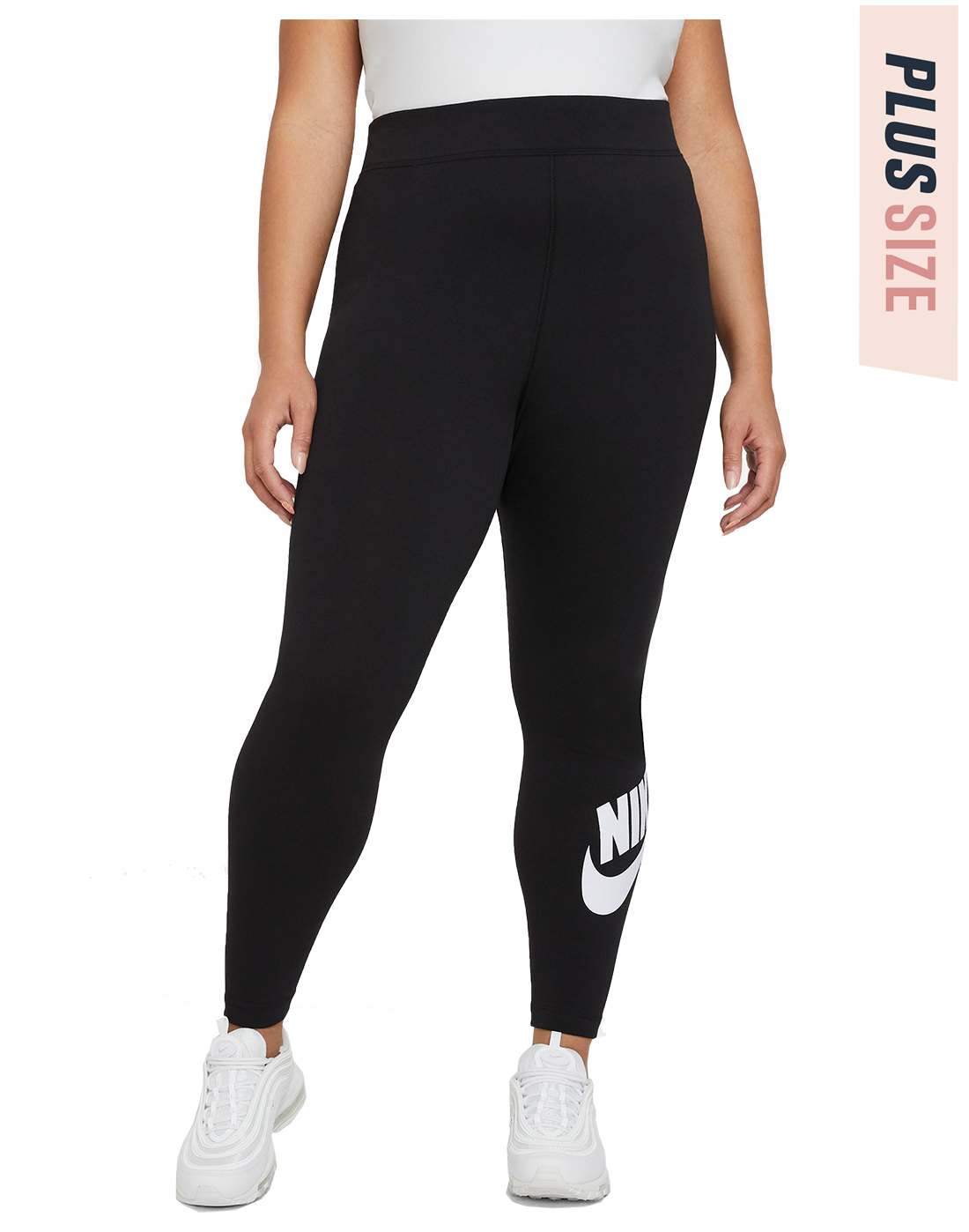 Nike Womens Highwaist Futura Plus Leggings - Black