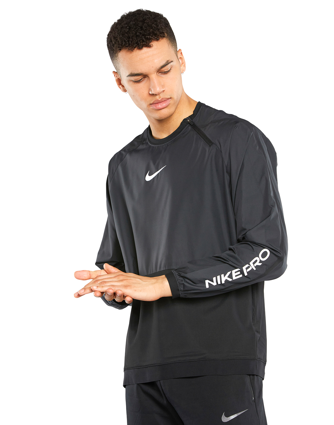 Nike Mens Pro Drill Top - Black
