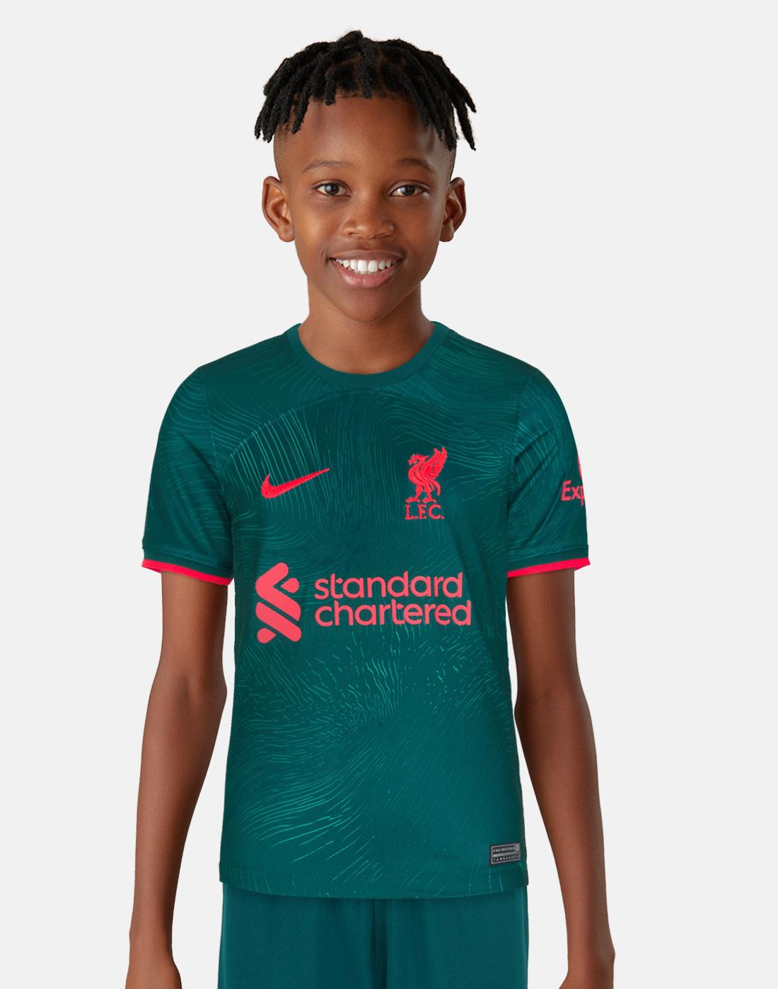 Nike Kids Liverpool 22/23 Third Jersey - Green | Life Style Sports IE