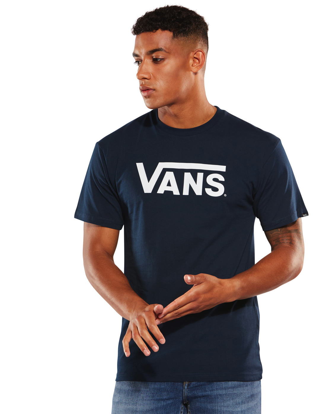 Vans Mens Classic Tshirt - Navy | Life Style Sports IE