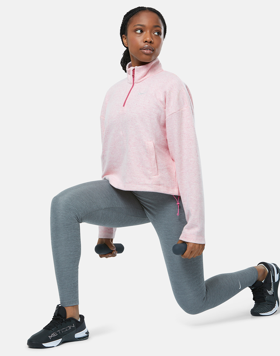 Nike Womens One High Rise Leggings - Grey | Life Style Sports IE