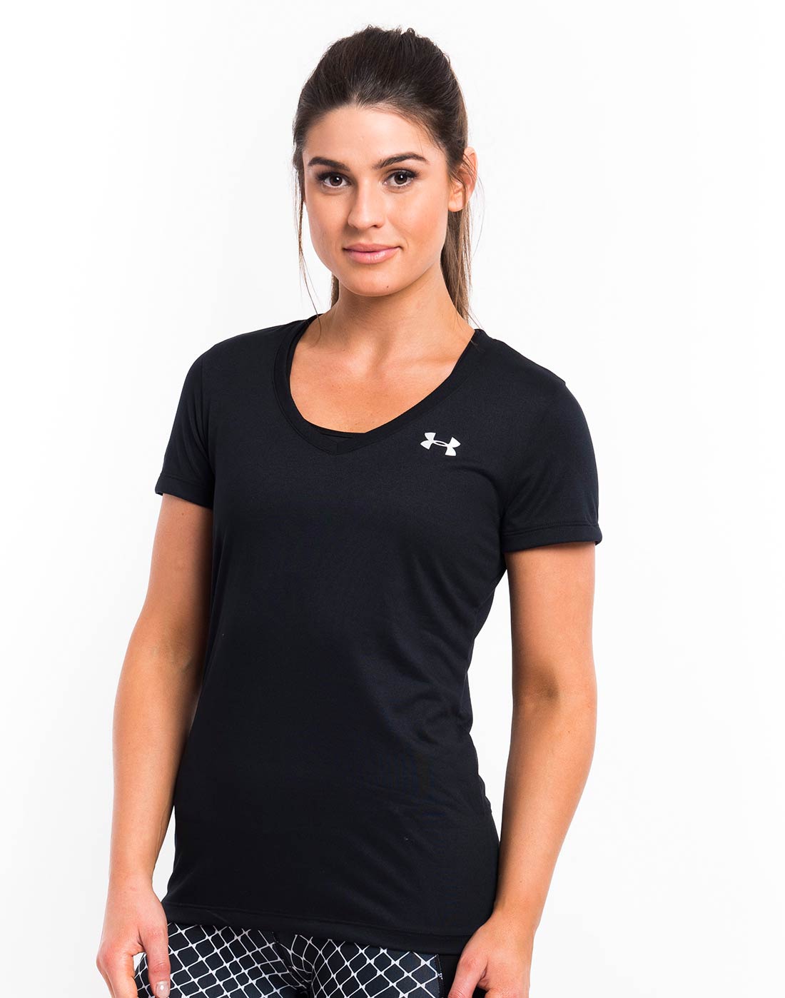 Under Armour Womens Tech T-Shirt | Black | Life Style Sports