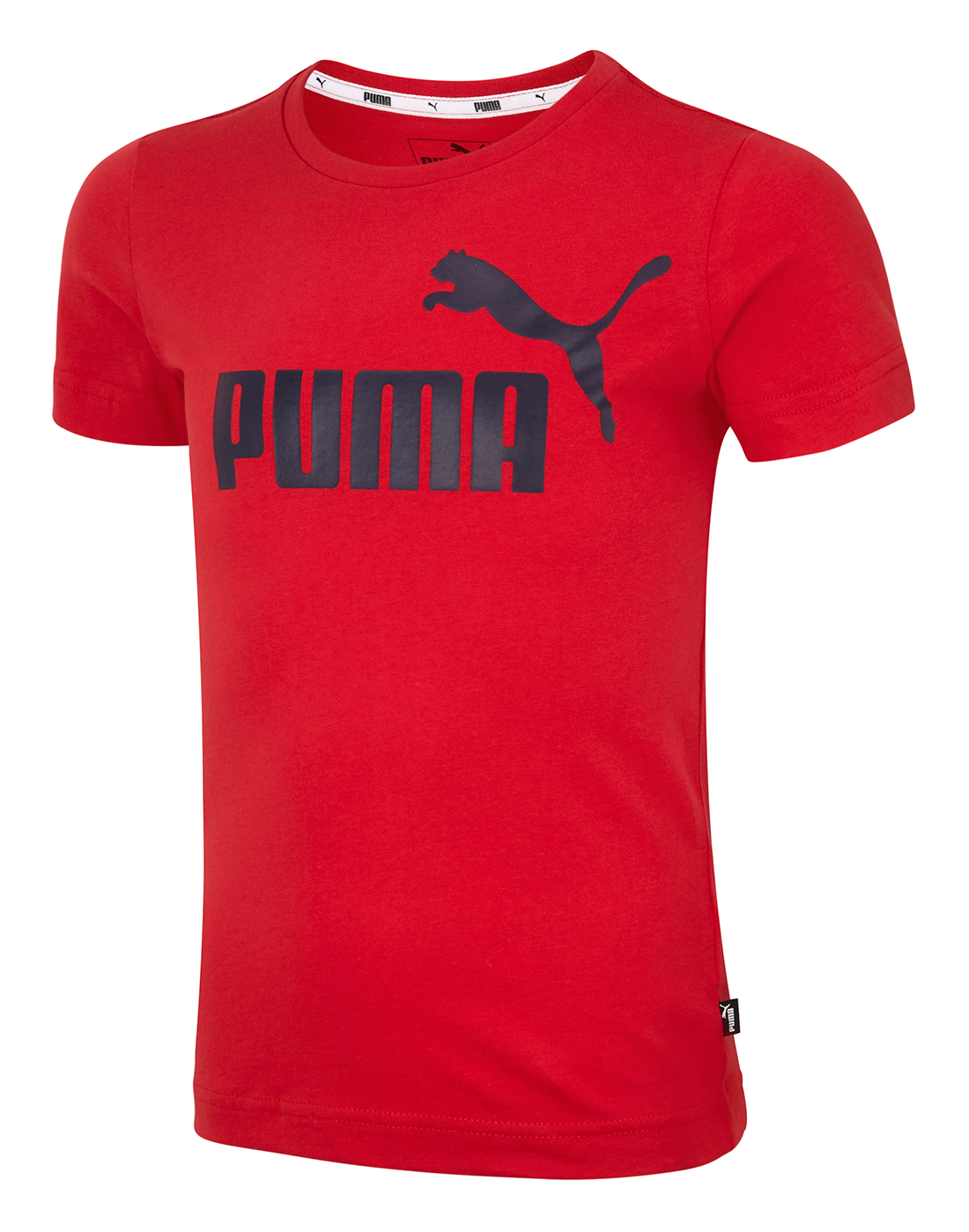 Puma Older Boys No1 Logo T-Shirt - Red | Life Style Sports UK