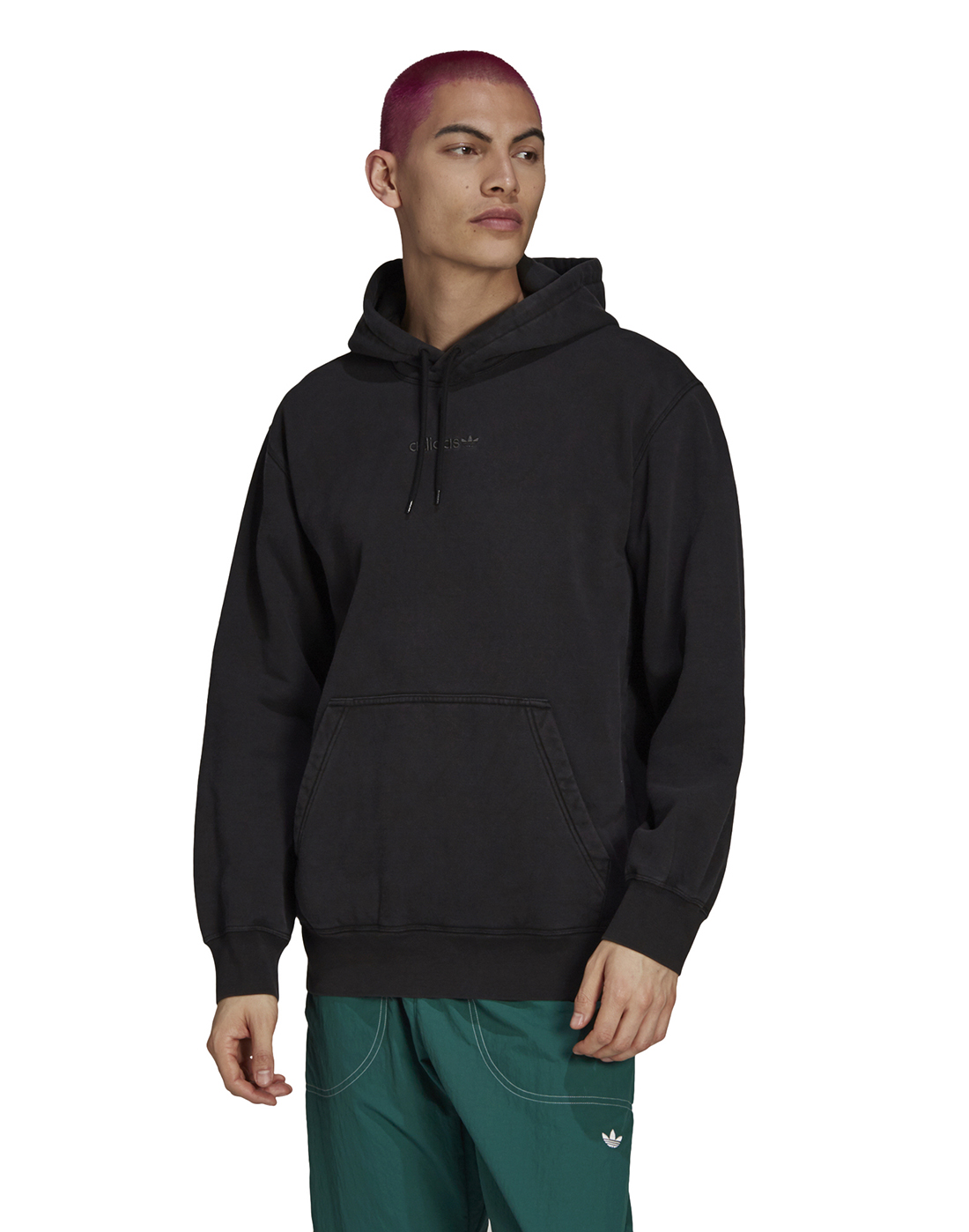 trimme Herske Marine adidas Originals Mens Premium Overdyed Fleece Hoodie - Black | Life Style  Sports IE