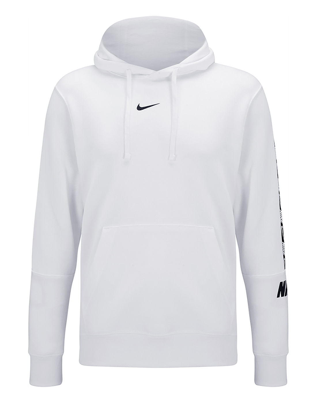 Nike Mens Repeat Taping Fleece Hoodie - White | Life Style Sports EU