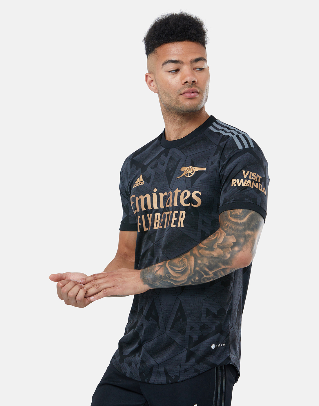 adidas Adults Arsenal 22/23 Authentic Away Jersey - Black | Life Style ...