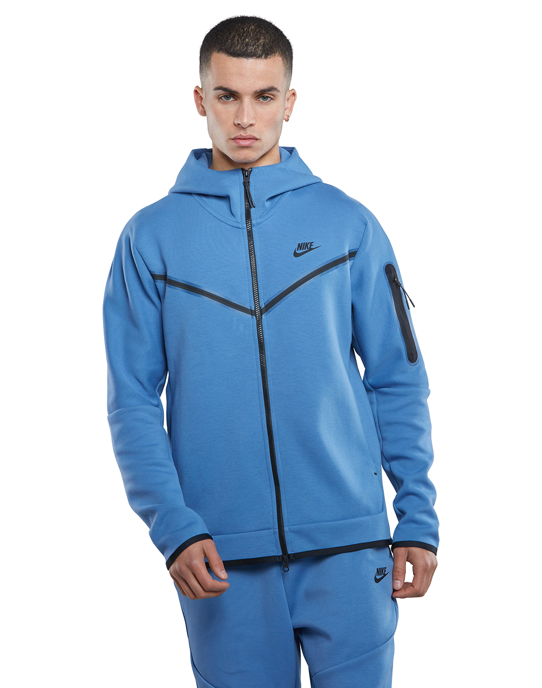 Nike Mens Tech Fleece Hoodie - Blue | Life Style Sports IE